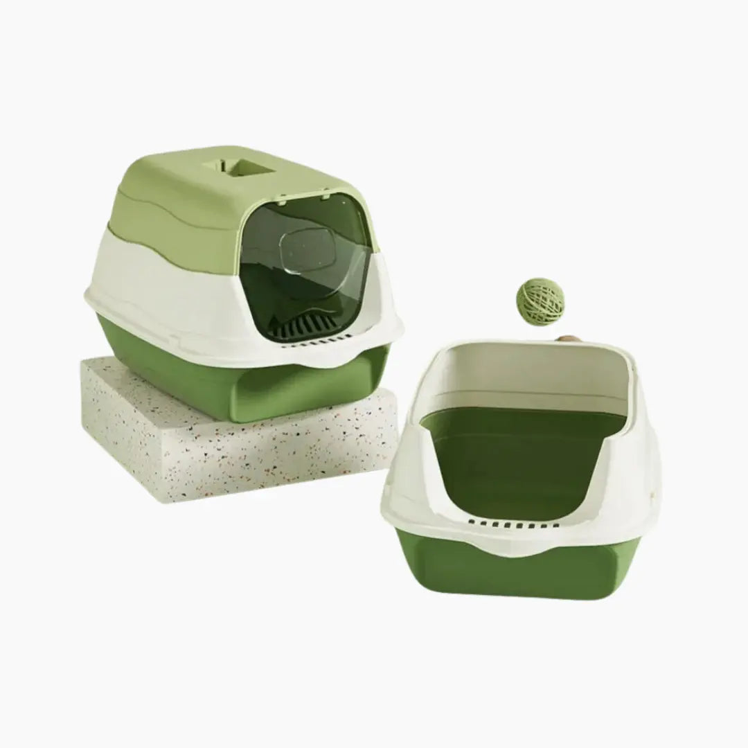 Large Close Litter Box Anti Sand Leak - PURRVANA -  