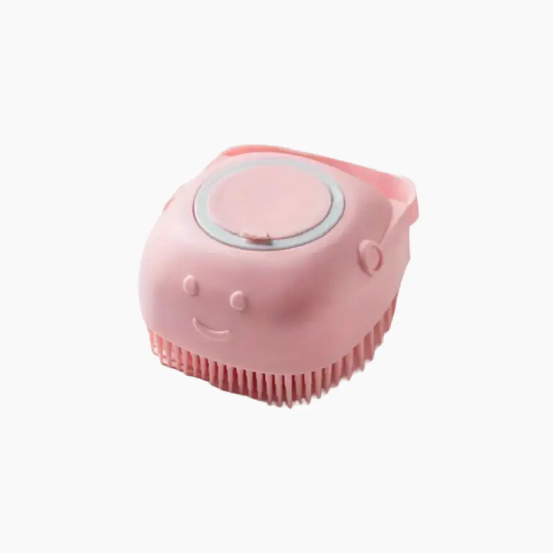 Silicone Grooming Brush With Shampoo Dispenser